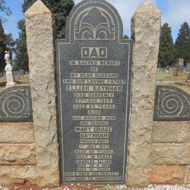 BAYNHAM Elijah -1929 &amp; Mary Grace -1947 :: BAYNHAM Charles Elijah -1963