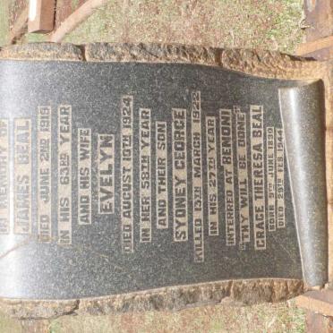 BEAL James -1919 &amp; Evelyn -1924 :: BEAL Sydney George -1922 :: BEAL Grace Theresa 1890-1944