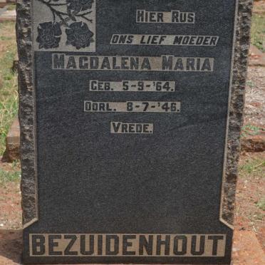 BEZUIDENHOUT Magdalena Maria 1864-1946