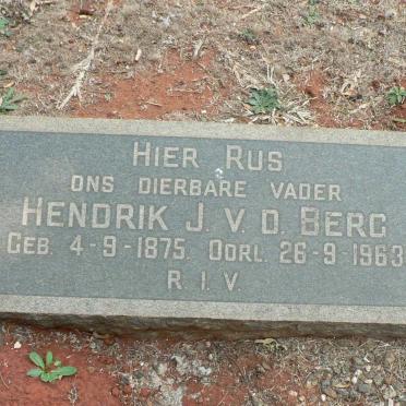 BERG Hendrik J., v.d. 1875-1963