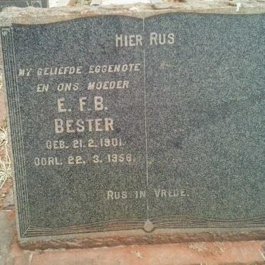 BESTER E.F.B. 1901-1956