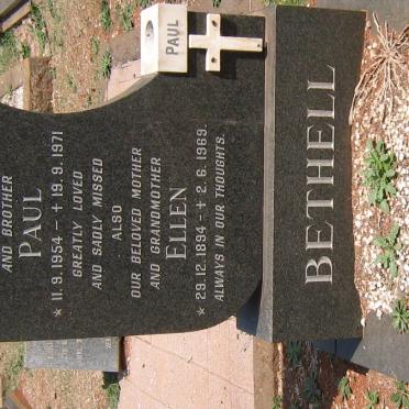 BETHELL Ellen 1894-1969 :: FARAH Paul 1954-1971 :: FARAH Jack 1914-1976