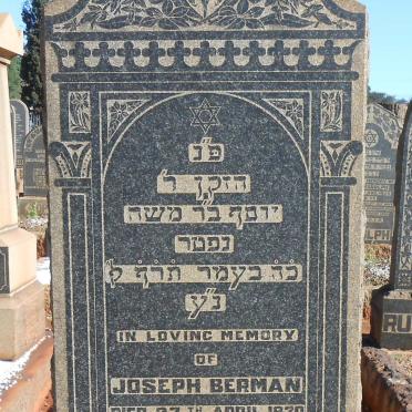 BERMAN Joseph -1920