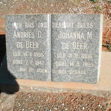 BEER Andries C., de 1885-1947 &amp; Johanna M. 1886-1965