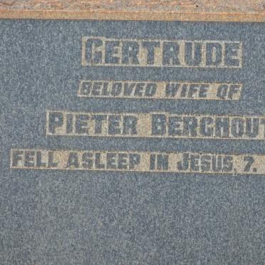 BERGHOUT Gertrude -1950