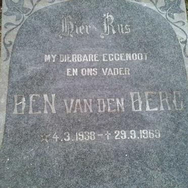 BERG Ben, van den 1938-1969