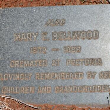 BELLWOOD Mary E. 1872-1966