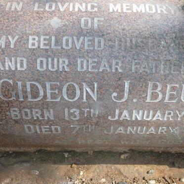 BEUKES Gideon J. 1888-1951