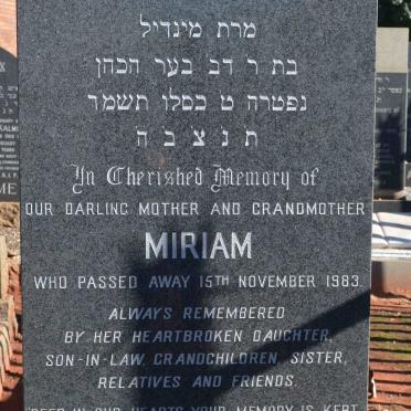 BIRMAN Miriam -1983