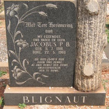 BLIGNAUT Jacobus P.B. 1916-1968