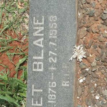 BLANE Janet 1876-1958