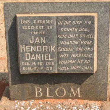 BLOM Jan Hendrik Daniel 1918-1961