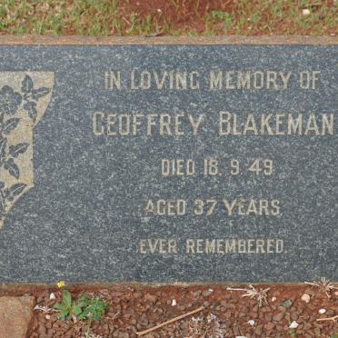 BLAKEMAN Geoffrey -1949