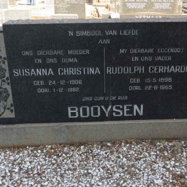 BOOYSEN Rudolph Gerhardus 1898-1965 &amp; Susanna Christina 1906-1982