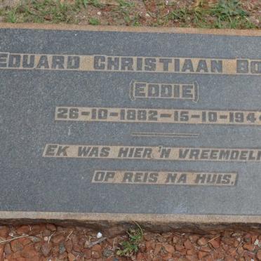 BOSMAN Eduard Christiaan 1882-1944