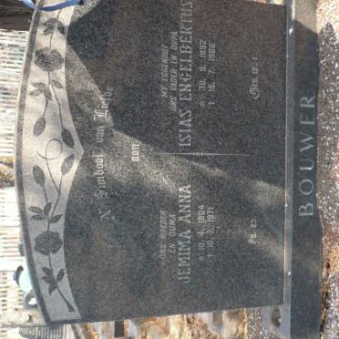 BOUWER Isaias Engelbertus 1892-1966 &amp; Jemima Anna 1904-1971