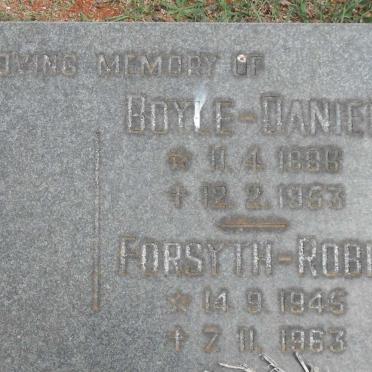 BOYLE Daniel 1888-1953 :: FORSYTH Robin 1945-1963