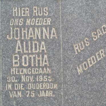 BOTHA Johanna Alida -1955
