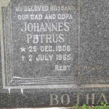 BOTHA Johannes Petrus 1908-1965