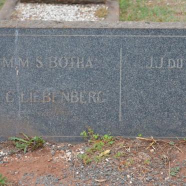 BOTHA M.M.S. :: LIEBENBERG A.G. :: DU PLESSIS J.J.