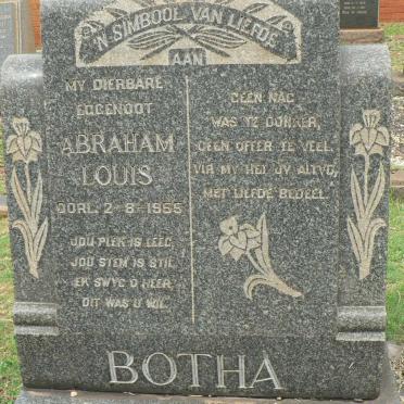 BOTHA Abraham Louis -1955
