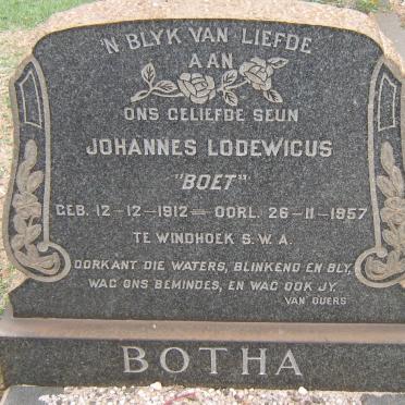 BOTHA Johannes Lodewicus 1912-1957