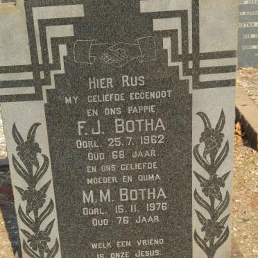 BOTHA F.J. -1962 &amp; M.M. -1976