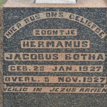 BOTHA Hermanus Jacobus 1927-1927