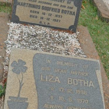 BOTHA Marthinus Godfried 1897-1957 & Liza 1896-1970