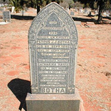 BOTHA Petrus J.J. 1848-1928 &amp; Catharina Maria 1869-1945