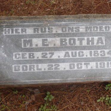 BOTHA M.E. 1834-1915