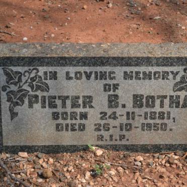 BOTHA Pieter B. 1881-1950