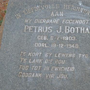 BOTHA Petrus J. 1903-1948