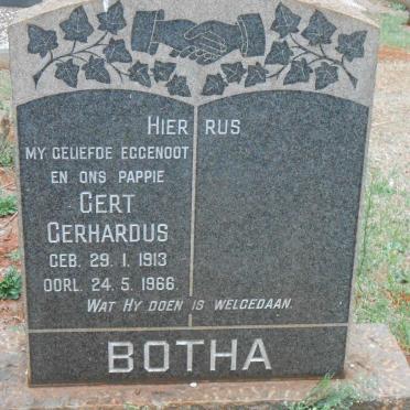 BOTHA Gert Gerhardus 1913-1966
