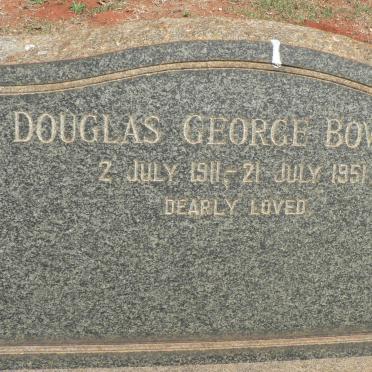 BOWMAN Douglas George 1911-1951