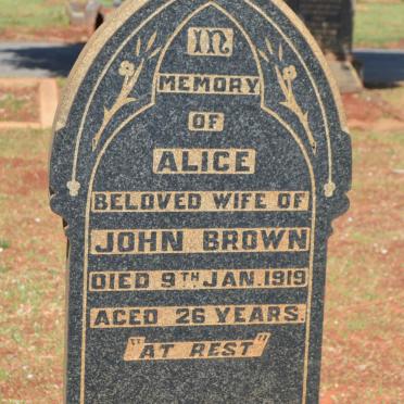 BROWN Alice -1919