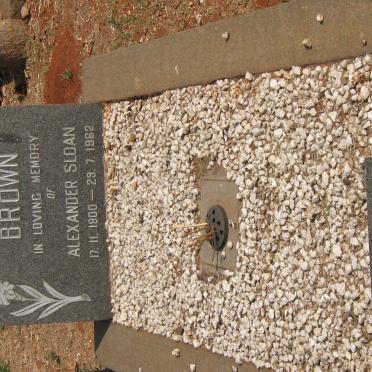 BROWN Alexander Sloan 1900-1962 &amp; Eleanor Johanna 1908-1989
