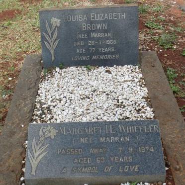 BROWN Louisa Elizabeth nee MARRAN -1966 :: WHIFFLER Margaret nee MARRAN -1974