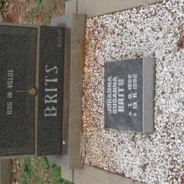 BRITS Johannes Christiaan 1892-1955 &amp; Johanna Susanna 1892-19?2 :: BRITS Christian Albertus 1934-1993