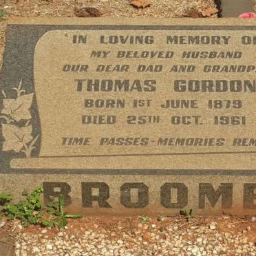BROOME Thomas Gordon 1879-1961