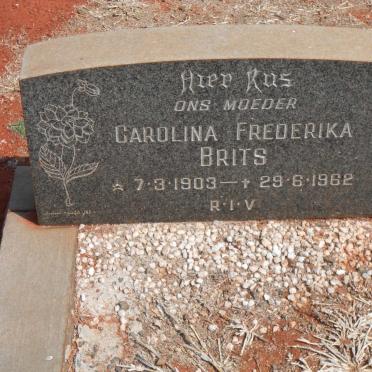 BRITS Carolina Frederika 1903-1962