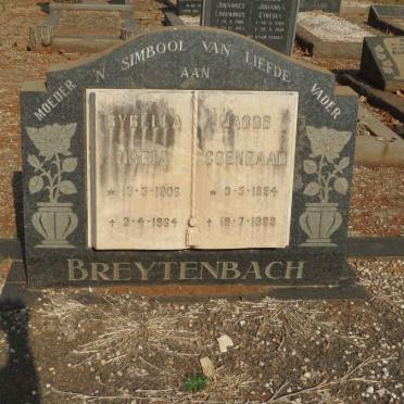 BREYTENBACH Jacob Coenraad 1894-1963 &amp; Sybella Maria 1906-1964