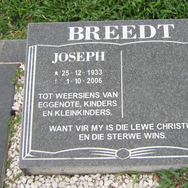 BREEDT Joseph 1933-2006