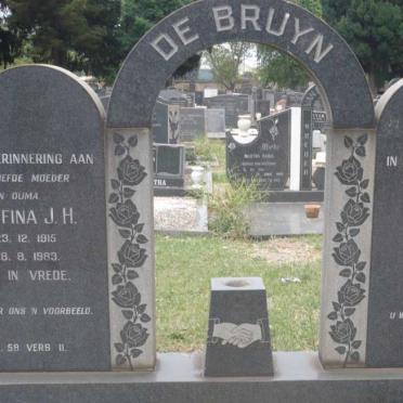 BRUYN Martin J., de 1904-1967 &amp; Stoffina J.H. 1915-1983