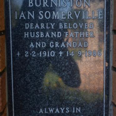 BURNISTON Ian Somerville 1910-1986