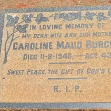 BURGESS Caroline Maud -1948