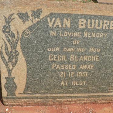BUUREN Cecil Blanche, van -1951