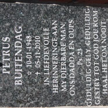 BUITENDAG Francois Petrus 1948-2010