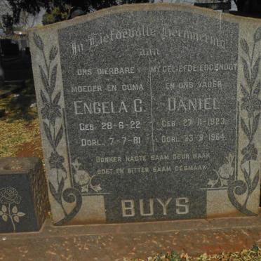 BUYS Daniel 1923-1964 &amp; Engela C. 1922-1981