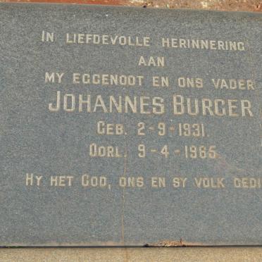 BURGER Johannes 1931-1965